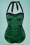 Esther Williams - 50s Serena One Piece Swimsuit in Glossy Dark Green  2