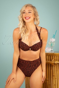 TC Beach - Flipover bikinibroekje in leopard