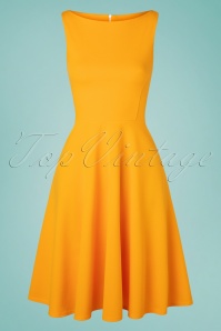 Vintage Chic for Topvintage - 50s Frederique Swing Dress in Honey Yellow
