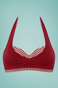 Marlies Dekkers - Capitana Plunge Balcony Bikini Top in Red 2