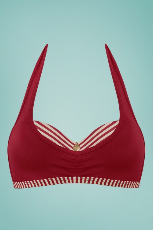 Marlies Dekkers - Capitana Plunge Balcony Bikini Top in Red 2