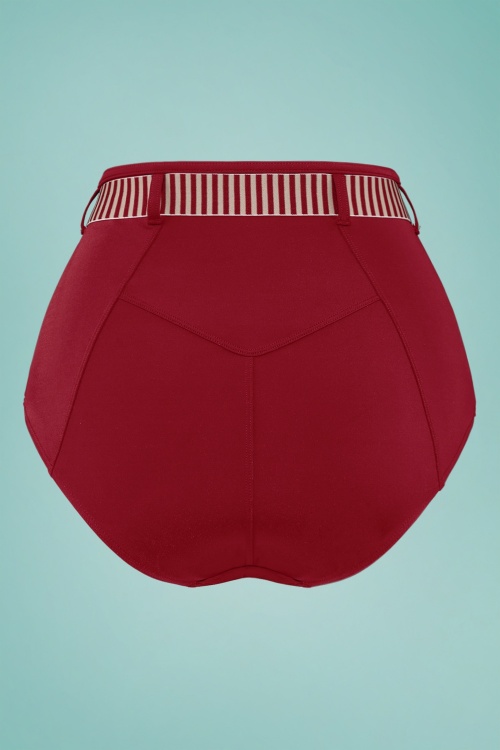 Marlies Dekkers - Capitana High Waist Bikini Briefs en Rouge 3