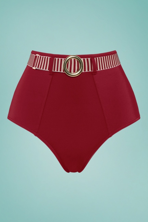 Marlies Dekkers - Capitana High Waist Bikini Briefs en Rouge