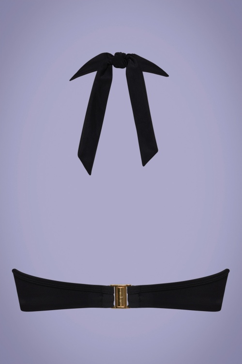 Marlies Dekkers - Royal Navy Plunge Balcony Bikini Top in Black 3