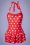 Pussy Deluxe - 50s Classic Polkadot Halter Swimsuit in Red and White 2