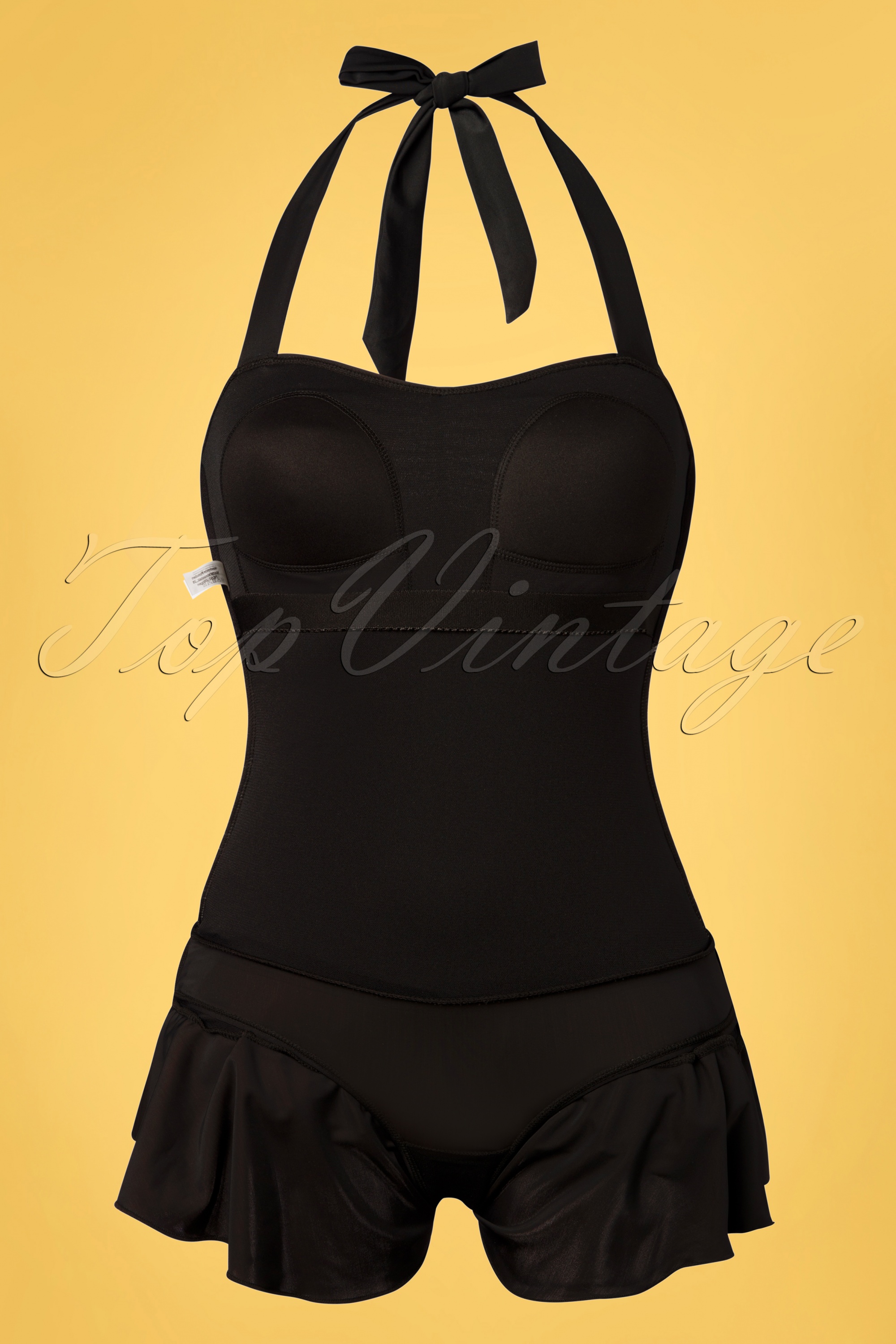 Pussy Deluxe - Lovely Chic halter badpak in zwart 4