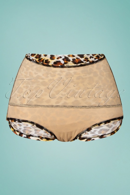 Esther Williams - 50s Sarong Bikini Bottoms in Leopard 4