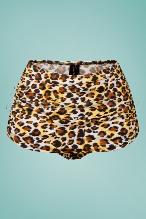 Esther Williams - 50s Sarong Bikini Bottoms in Leopard 3