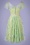 Miss Candyfloss - Pruedence Lima geborduurde swing jurk in groen 4