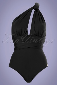 TC Beach - 50s Multiway Swimsuit in Seasonal Black 3
