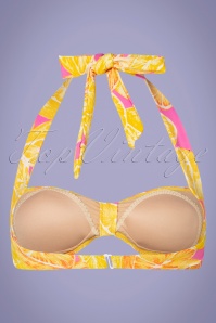 Girl Howdy - 50s Margarita Bikini Top in Pink and Yellow 3