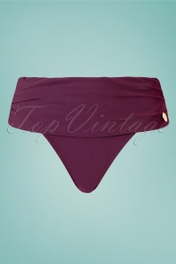 TC Beach - Flipover Bikini Brief Années 50 en Violet Profond 2