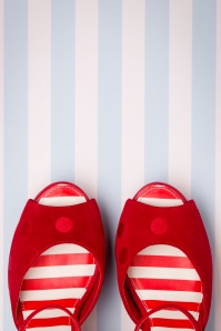 Lola Ramona - 50s Angie Cute Bow Sandals in Red Dots 2