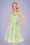 50s Marly Daisy Swing Dress in Light Green