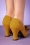 Ruby Shoo 36717 Heels Pumps Mustard Yellow Flower Chrissie 042921 00007W