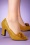 Ruby Shoo 36717 Heels Pumps Mustard Yellow Flower Chrissie 042921 00004W