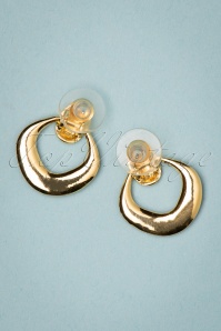 Day&Eve by Go Dutch Label - 50s Drop The Game Stud Earrings in Gold and Rust 3