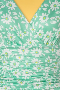 Vintage Chic for Topvintage - Grecian floral jurk in mint 4