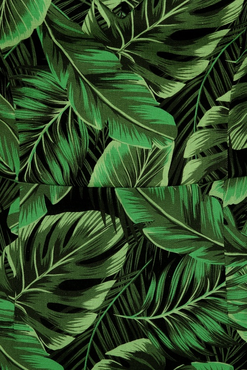 Collectif Clothing - Kiana tropics pencil jurk in groen 3