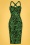 Collectif 36793 Kiana Tropics Pencil Dress Green20210511 020LW