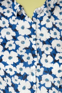 Seasalt - Larissa Mallow Flower Bluse in Cargo Blue 4
