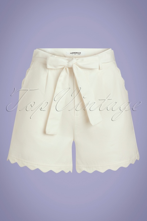 Glamorous - 50s Madelyn Shorts in Off White
