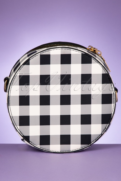 Collectif Clothing - 50s Loretta Round Bag in Gingham 6