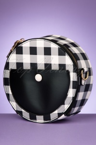 Collectif Clothing - 50s Loretta Round Bag in Gingham 3