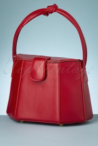 Collectif Clothing - 50s Felicity Box Bag in Red 3