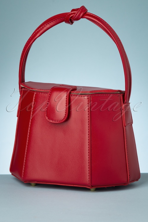 Collectif Clothing - Felicity Box Bag in Rot 3