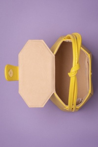 Collectif Clothing - 50s Felicity Box Bag in Summer Yellow 4