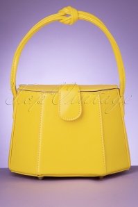 Collectif Clothing - 50s Felicity Box Bag in Summer Yellow