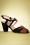 Lulu Hun - 50s Cheryl Peeptoe Sandals in Black and Brown 2