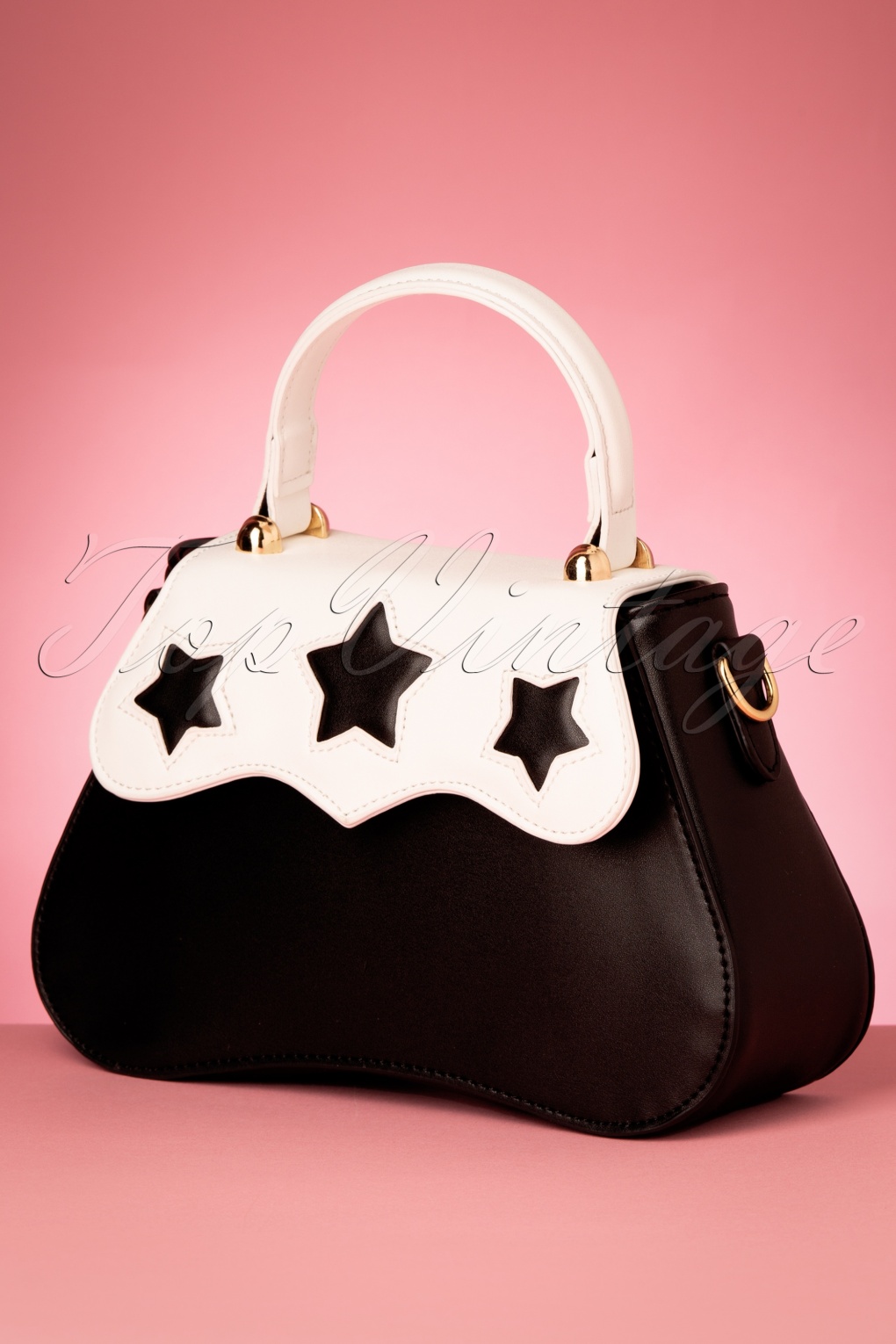 50s Sonia Star Bag in Black and White