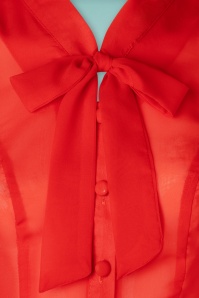 Hearts & Roses - Celestine blouse in rood 3