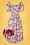 Timeless - Grace floral swing jurk in ivoorwit