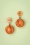 Collectif Clothing - 50s Candy Earrings in Orange 3