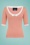 Collectif Clothing - 50s Freya Knitted Top in Peach Pink