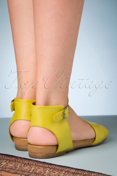 Miz Mooz - 70s Avon Sandals in Yellow  6