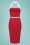 Collectif 37625 Dorabella Pencil Dress Red20210525 021LW