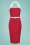 Collectif 37625 Dorabella Pencil Dress Red20210525 020LW