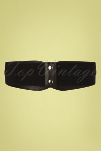 Collectif Clothing - 50s Rolanda Cinch Belt in Black 2