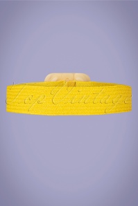 Collectif Clothing - 70s Sharon Summer Belt in Yellow 3