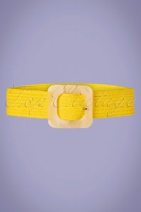Collectif Clothing - 70s Sharon Summer Belt in Yellow