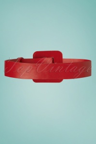 Collectif Clothing - 60s Elza Belt in Red 3