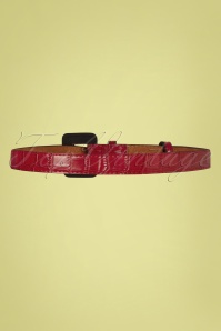 Collectif Clothing - Marianne Thin Belt Années 50 en Rouge 3