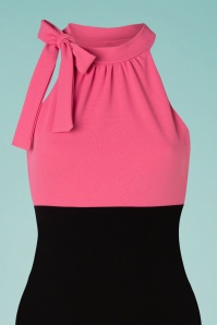 Vintage Chic for Topvintage - 50s Sienna Pencil Dress in Pink and Black 2