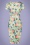Vintage Chic for Topvintage - Fenny floral pencil jurk in crème 4
