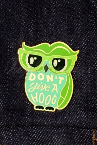 Erstwilder - Exclusief bij Topvintage ~ Don't Give A Hoot emaille pin