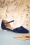 Zapatos planos Corvo de los años 50 en azul marino y bronce
